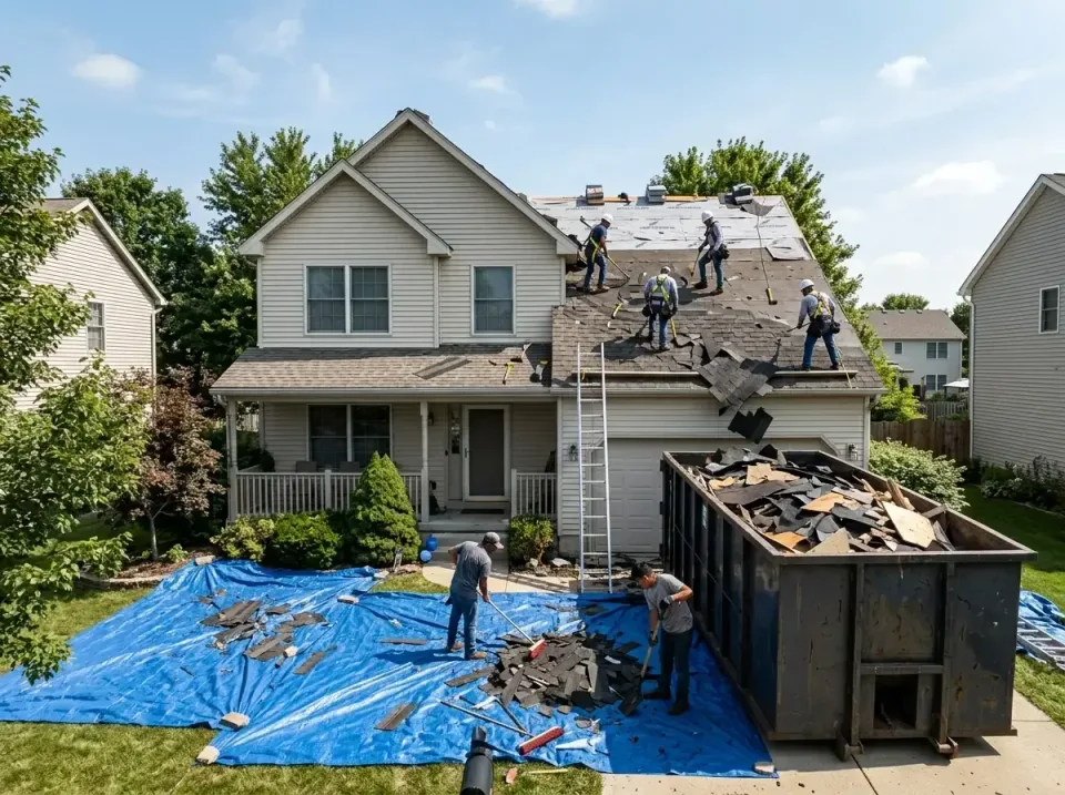roof-replacement-debris-remova-004 — frequently asked questions, Cheapest Dumpster Rentals in Lakeshore, LA